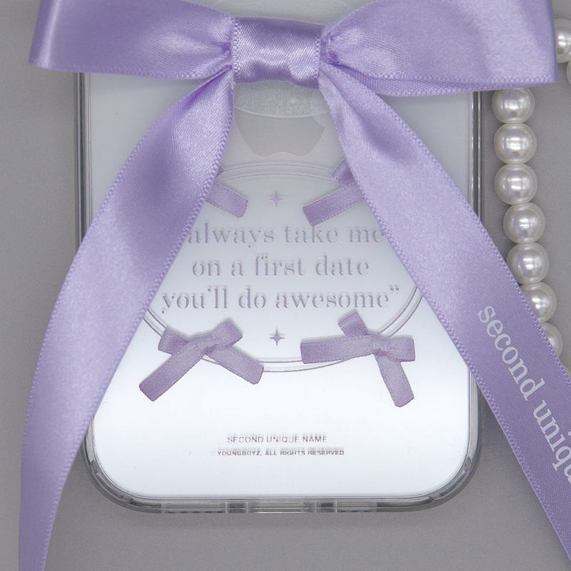 SUN CASE CLEAR BALLET RIBBON PURPLE