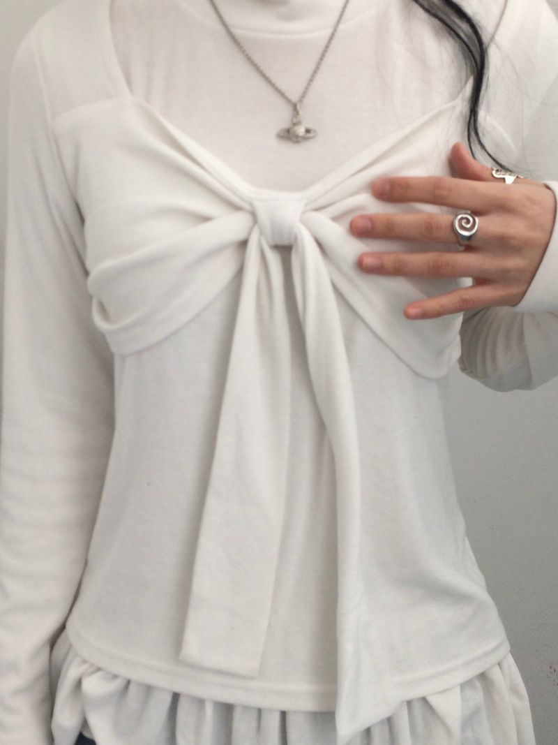 drape ribbon top