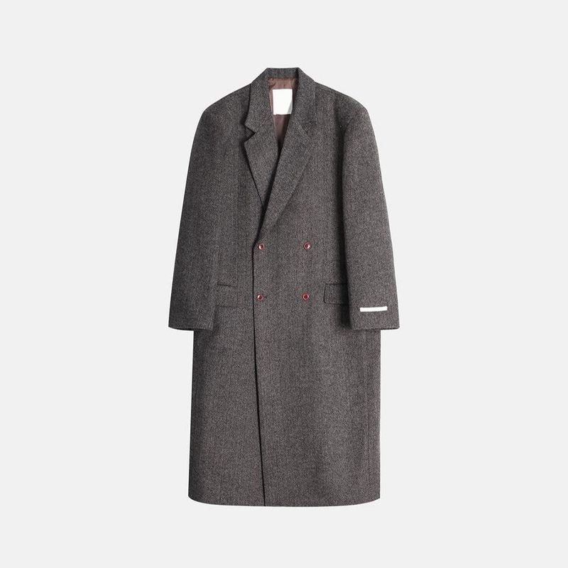 ASCLO Grace Herringbone Wool Coat (2color)