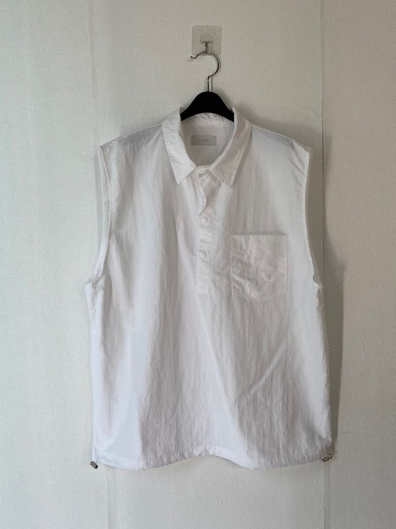Half Open Nylon Shirt Vest 3C
