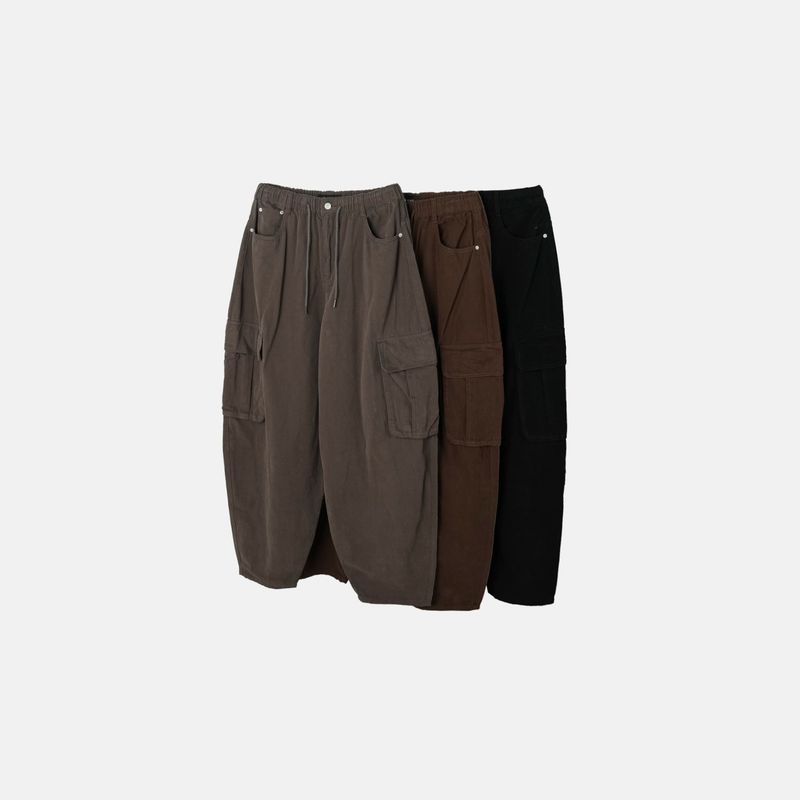 Ex Cargo Cotton Balloon Pants (3 Colors)
