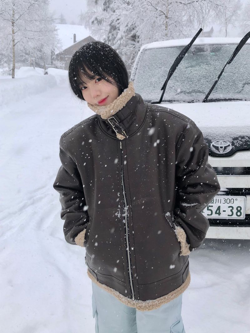 Arco iris（アルコイリス）の「Renne high-neck mustang（Jackets/Outerwear）」