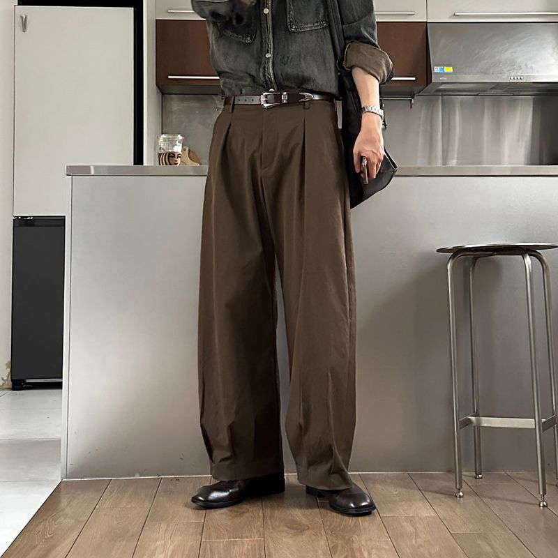 LMN デルトアンダーピンタックワイドパンツ (5 colors)