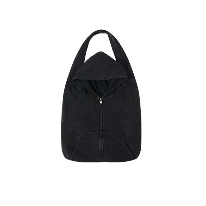 Unique Hood Zip Shoulder Bag