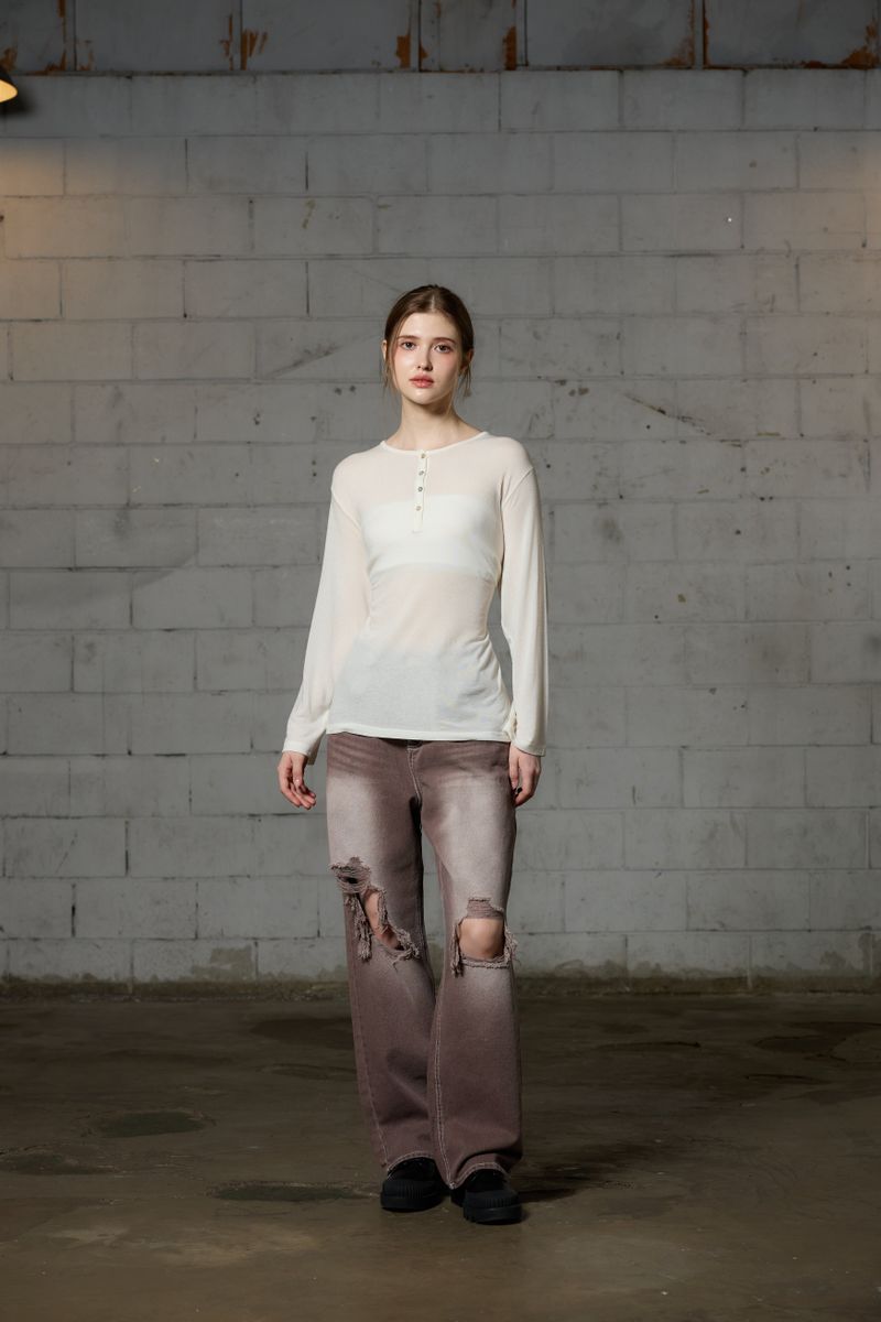FAIRY WOOL LONG SLEEVE / IVORY