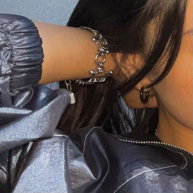 surgical black earring