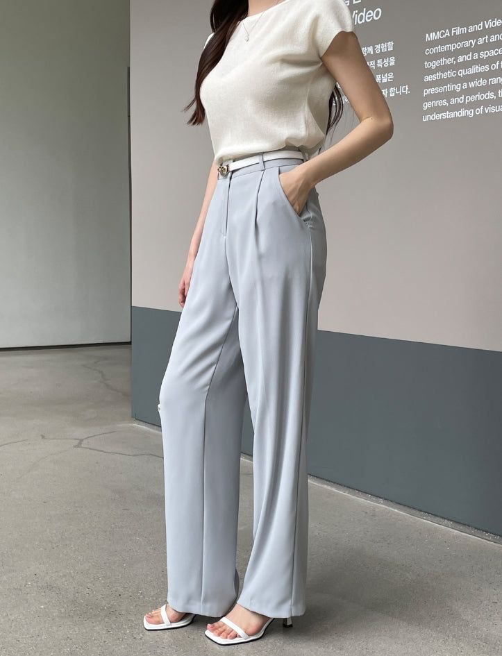 iam mari（アイアム マリ）の「Flynn Summer Cool Pintuck Wide Slacks（Pants）」