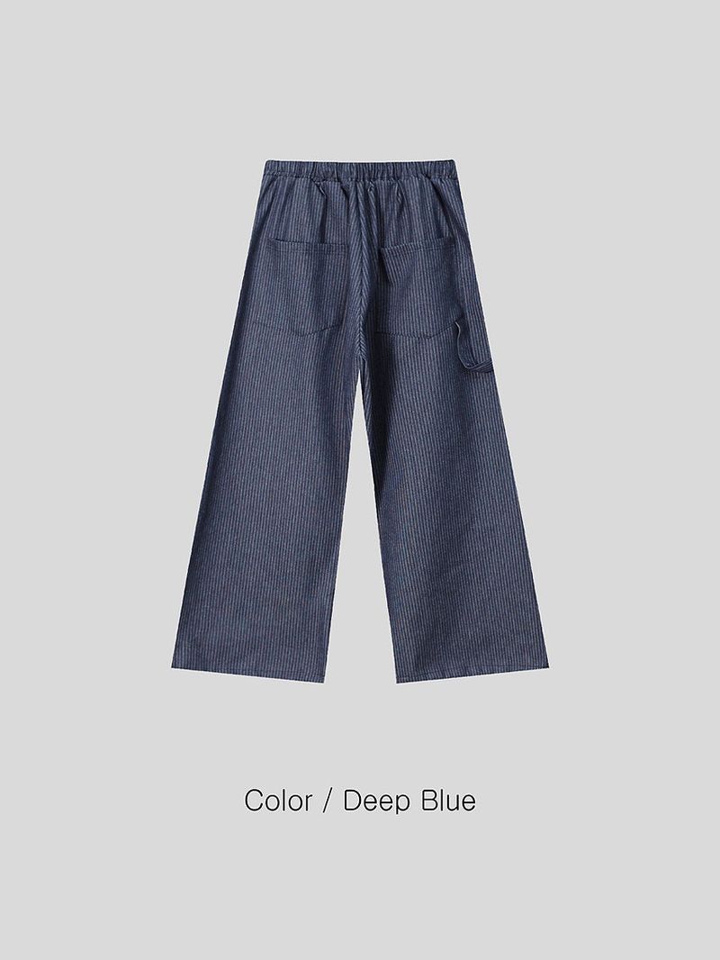 No.1064 B stripe carpenter denim PT