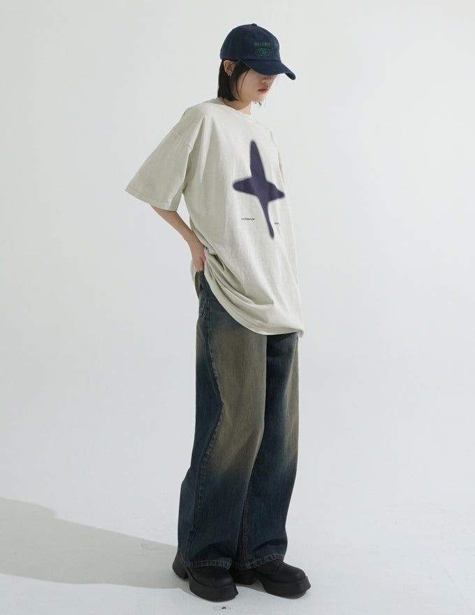 Esper pigment dyeing over t-shirt