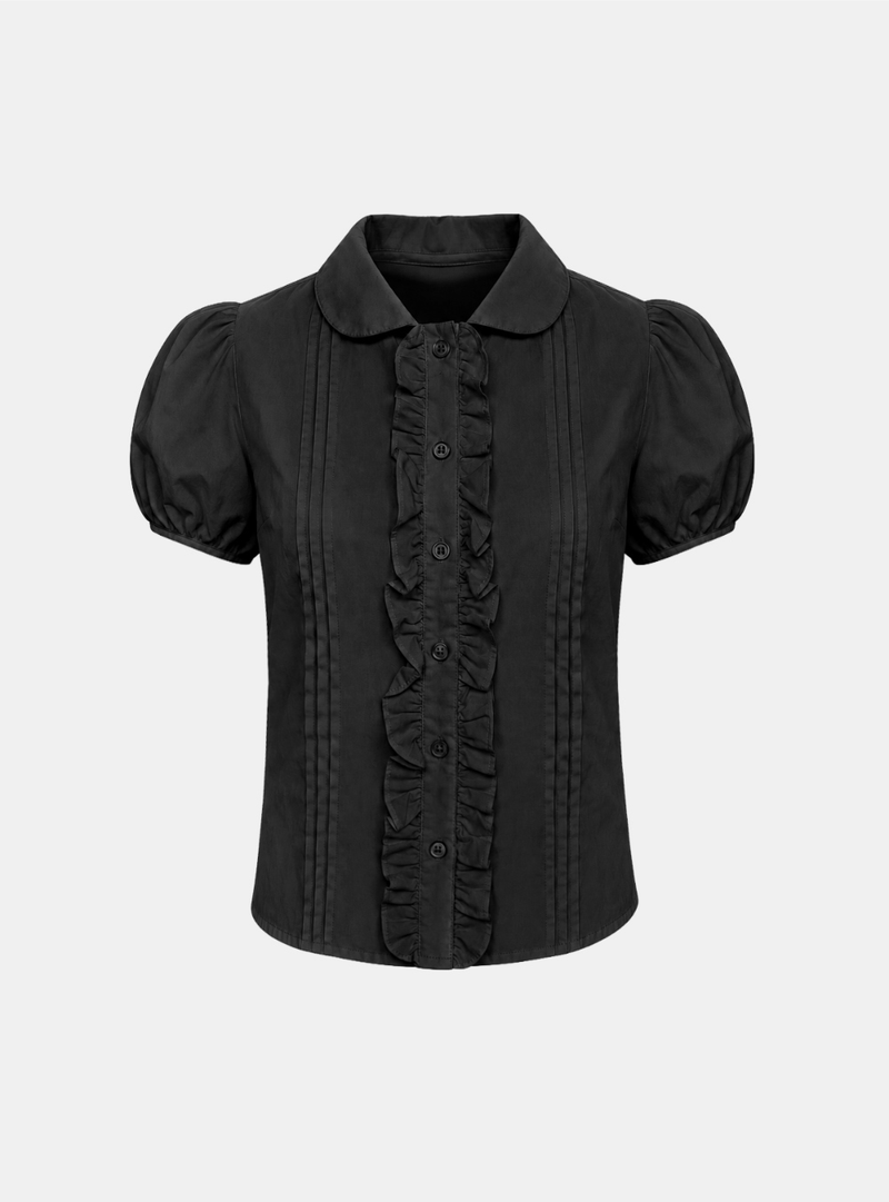 Arelia Frill Button Blouse