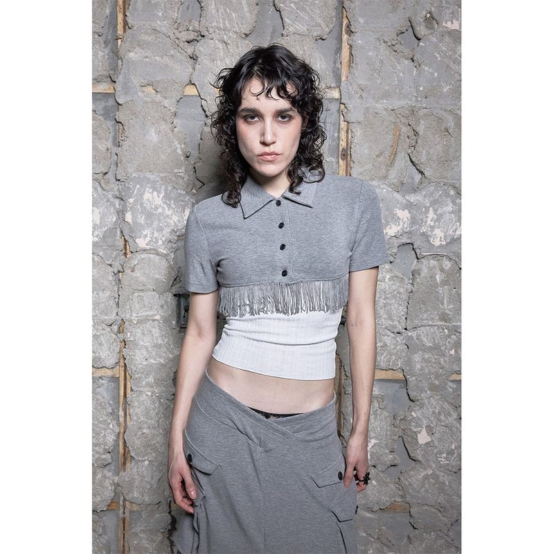 FRINGE CROP POLO