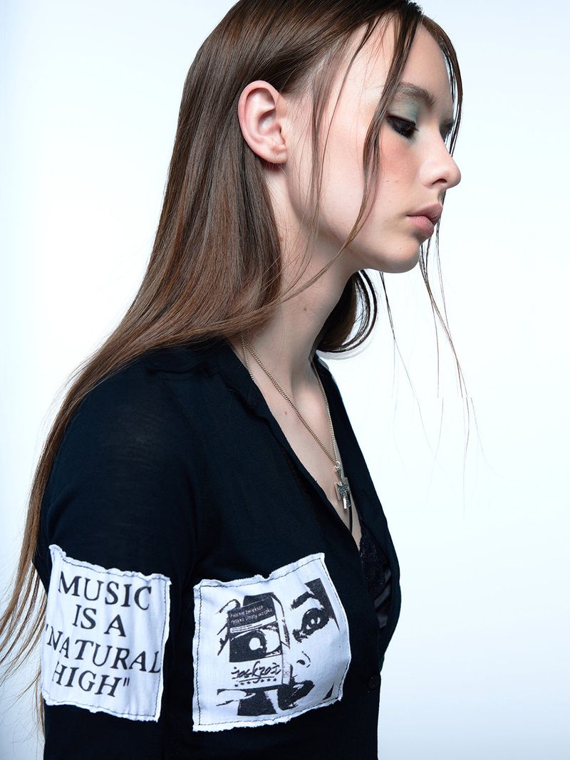 Emoha Movie patch elegant long shirt