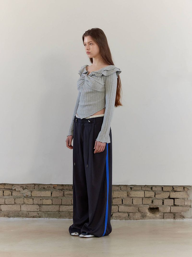 DOUBLE STRAP PANTS / CHARCOAL