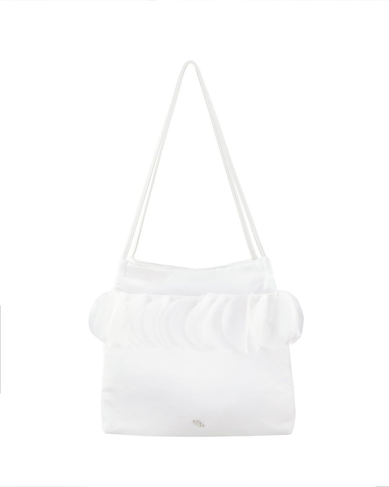 nari.objet（ナリオブジェ）の「フリリッシュショルダーバッグ (white)（バッグ）」