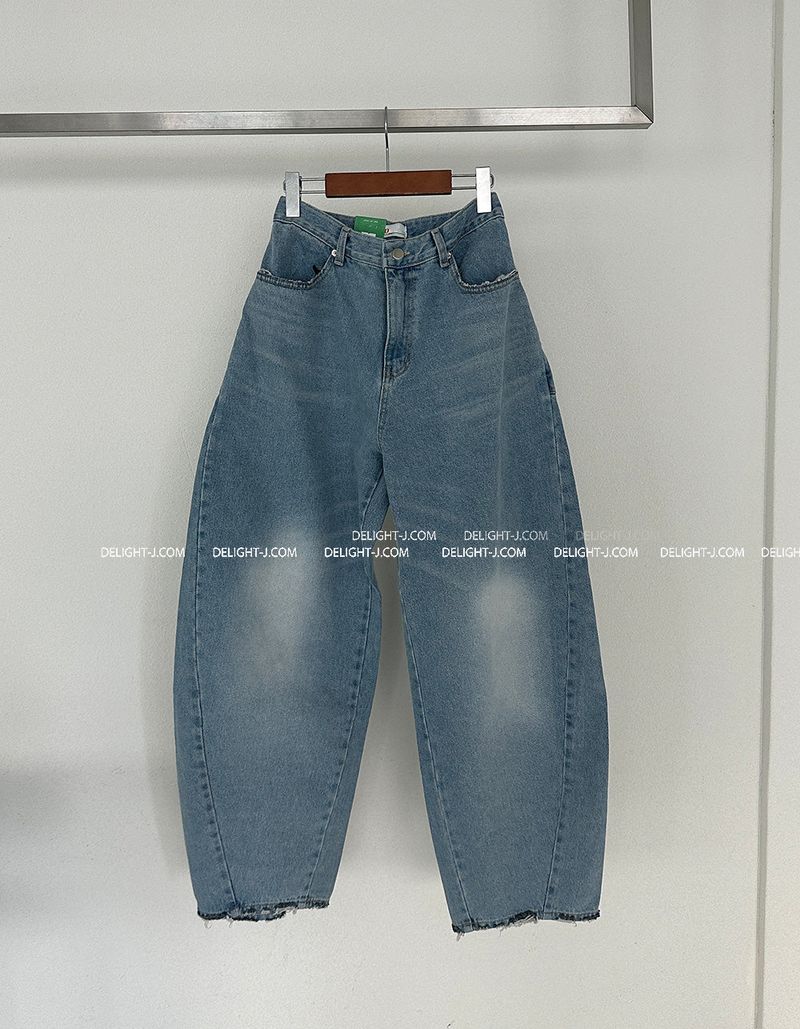 Balloon Light Blue Wide Pants