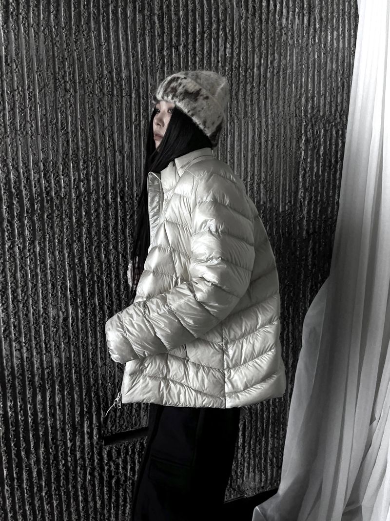 [unisex] aro duck down light puffer (2color)