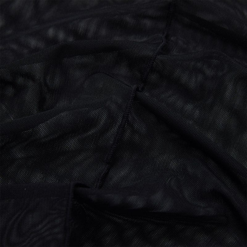 レイヤードシースルートップス / Layered See-through Top [BLACK]