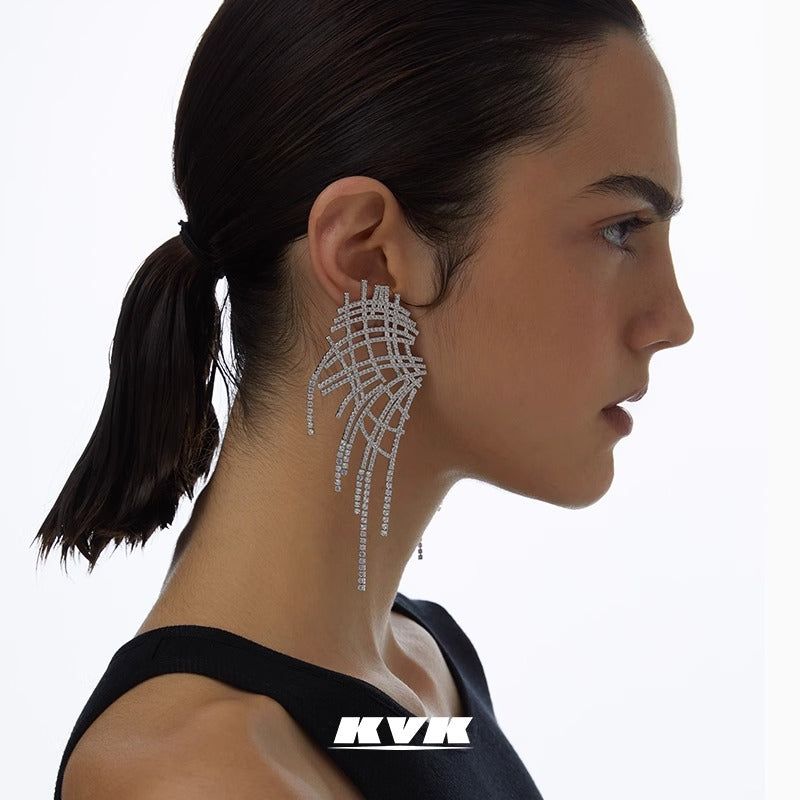 KVK ザネットメッシュ シリーズ メッシュタッセルピアス