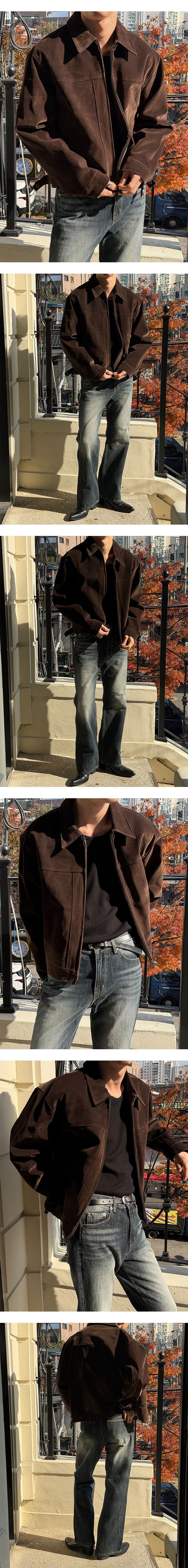 [F/W] Velvet biker collar jacket(2color)