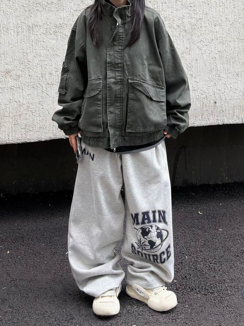 main structured cotton banding pants