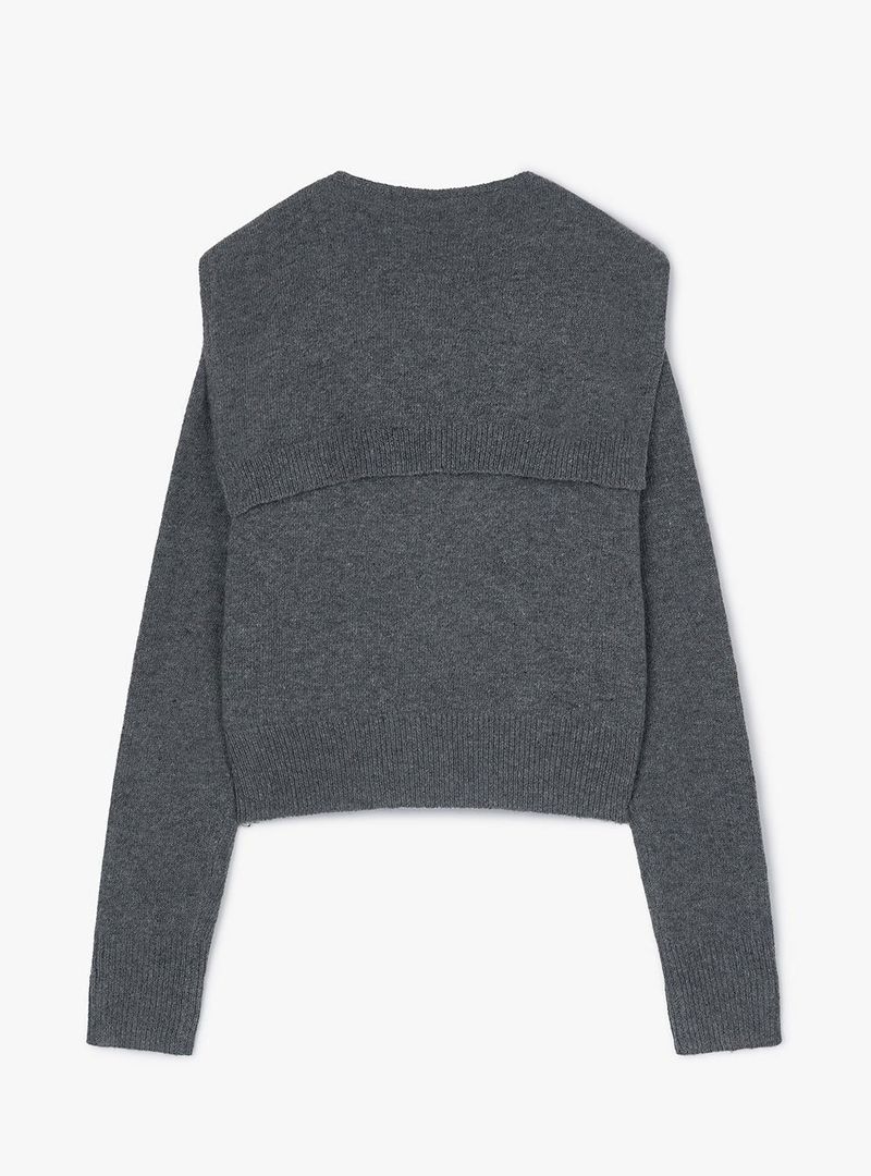 SHAWL SET CARDIGAN (GREY)