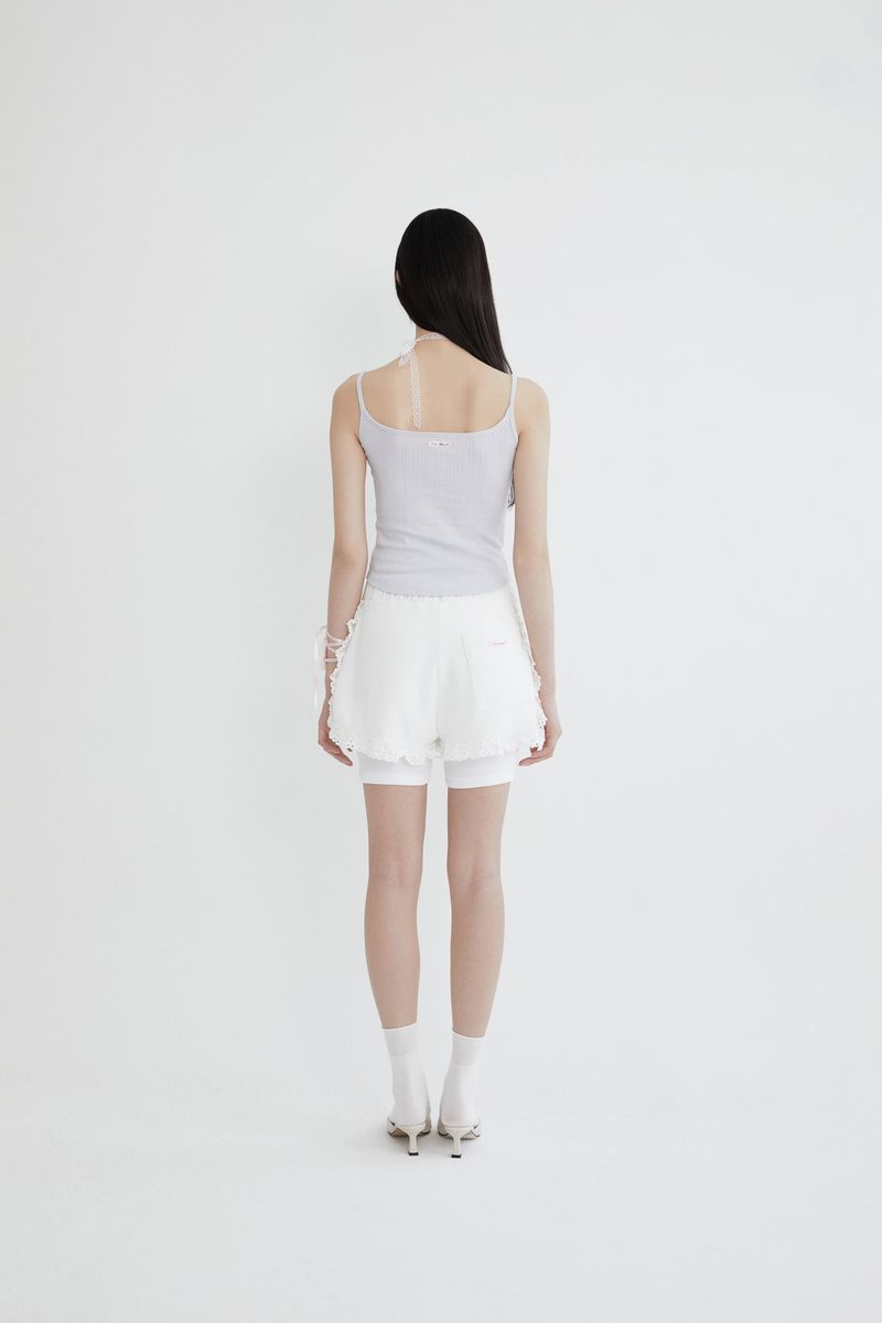 Frill lace Sleeveless (BLUE)