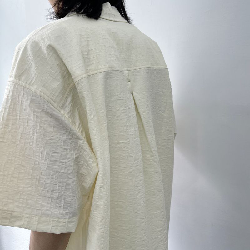 Boxy Embossed Layering Shirt