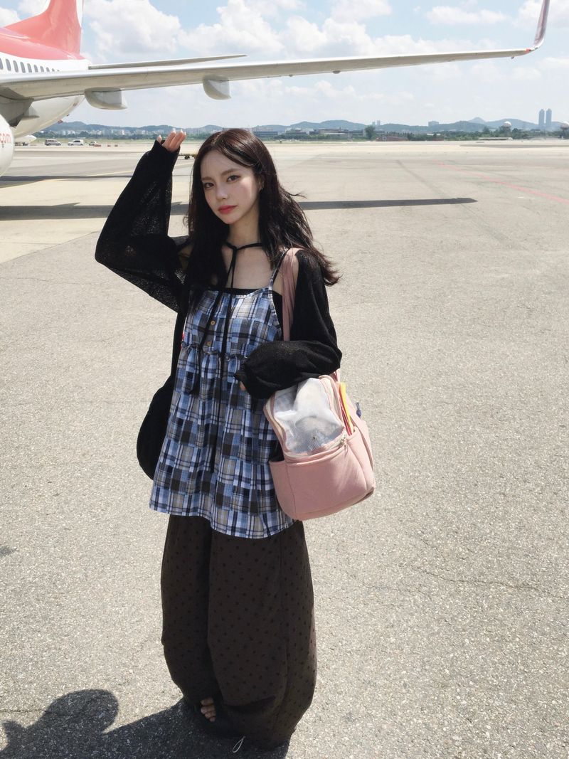 Polka Dot Wide Balloon Pants (2c)