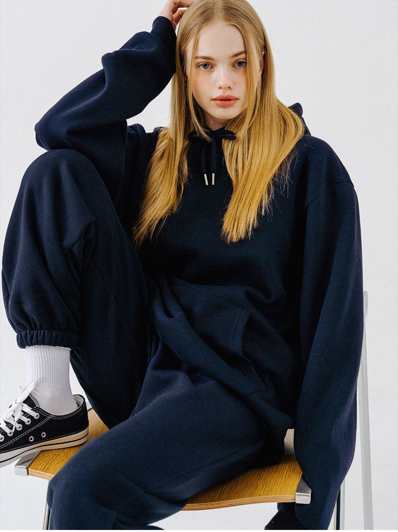 PLAIN BANDING JOGGER PANTS