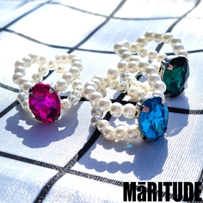 CIRCLE CUBIC RINGS (3COLOR)