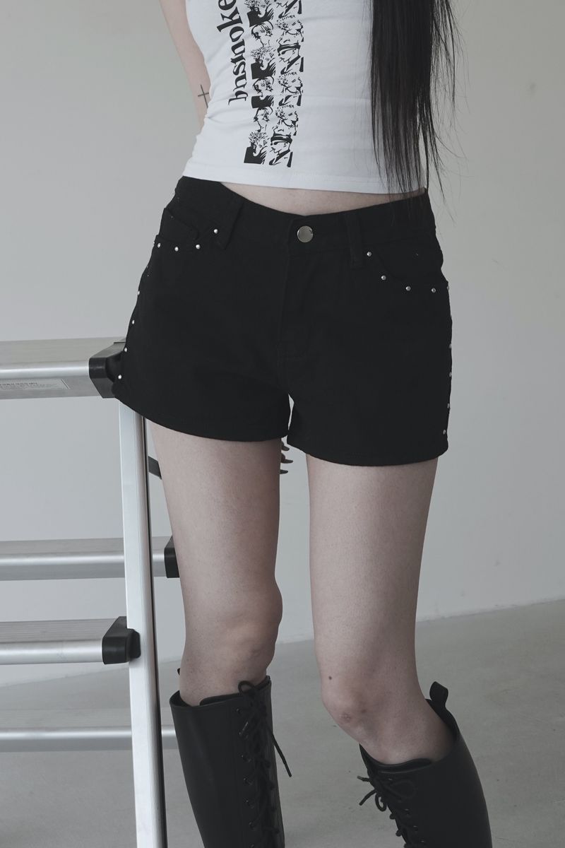 URBAN UNIQUE（アーバンユニーク）の「unique studded summer short pants (2color)（Pants）」