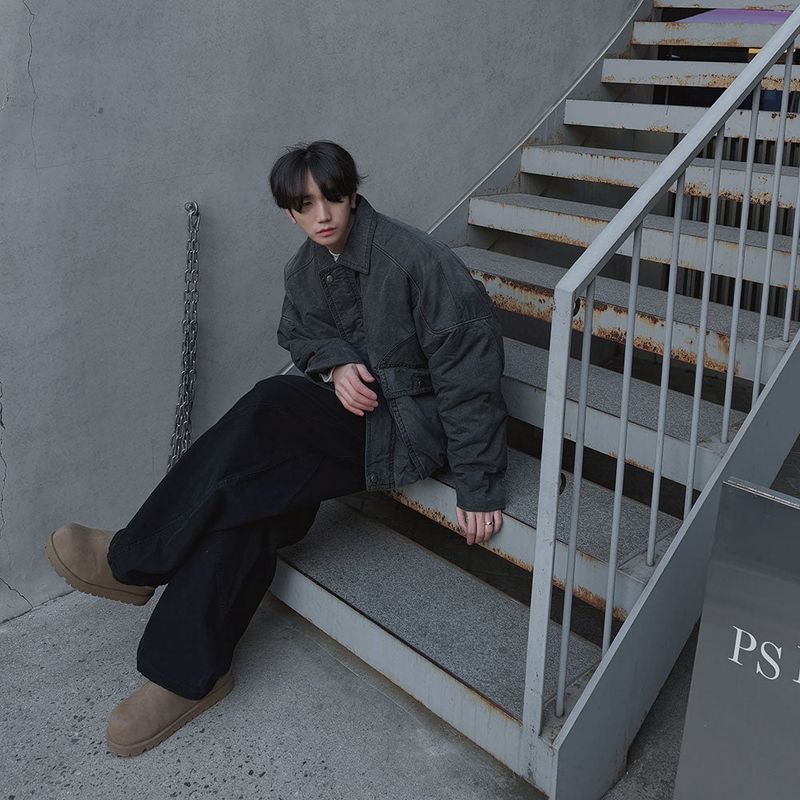 3 TAP Epic Washed Puffer Jacket