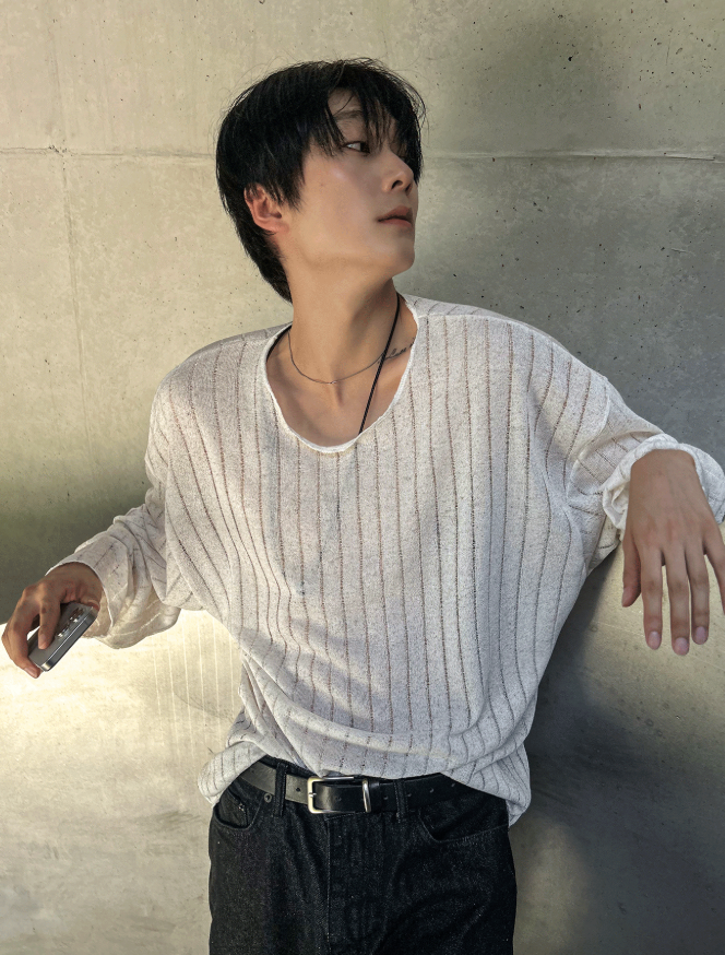 Acubi Summer Sleeve Ribbed Knit