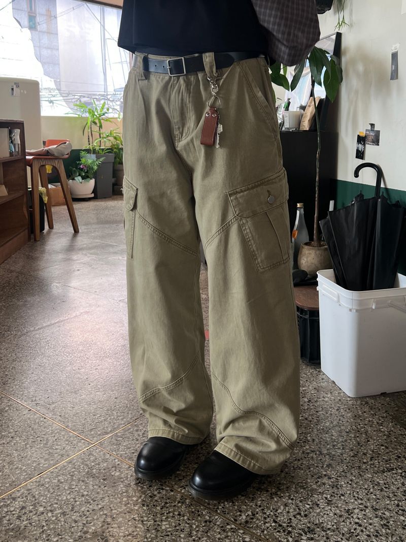Pigment Diagonal Seam Cargo Pants (3 Colors)