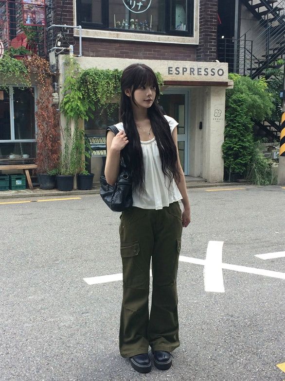 Sobi Stud Cargo Pocket Bootcut Pants