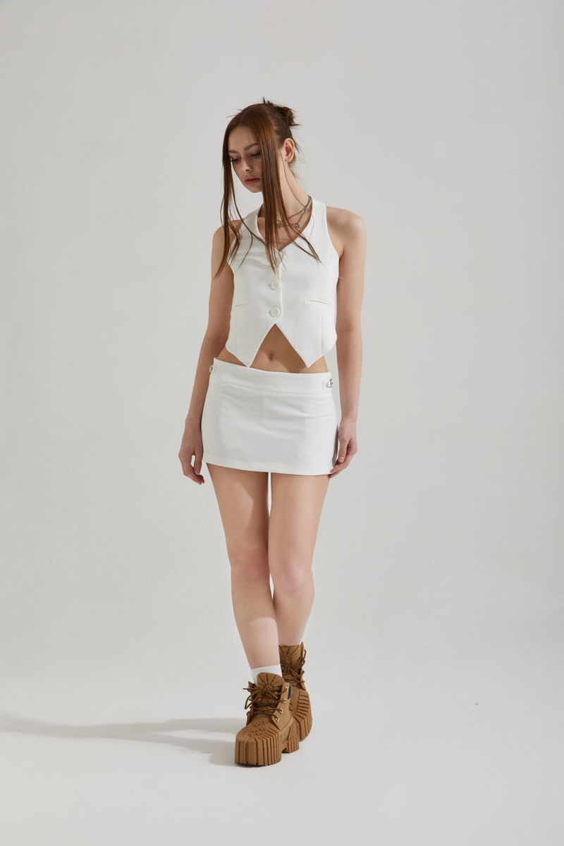 STRAP MINI SKIRT