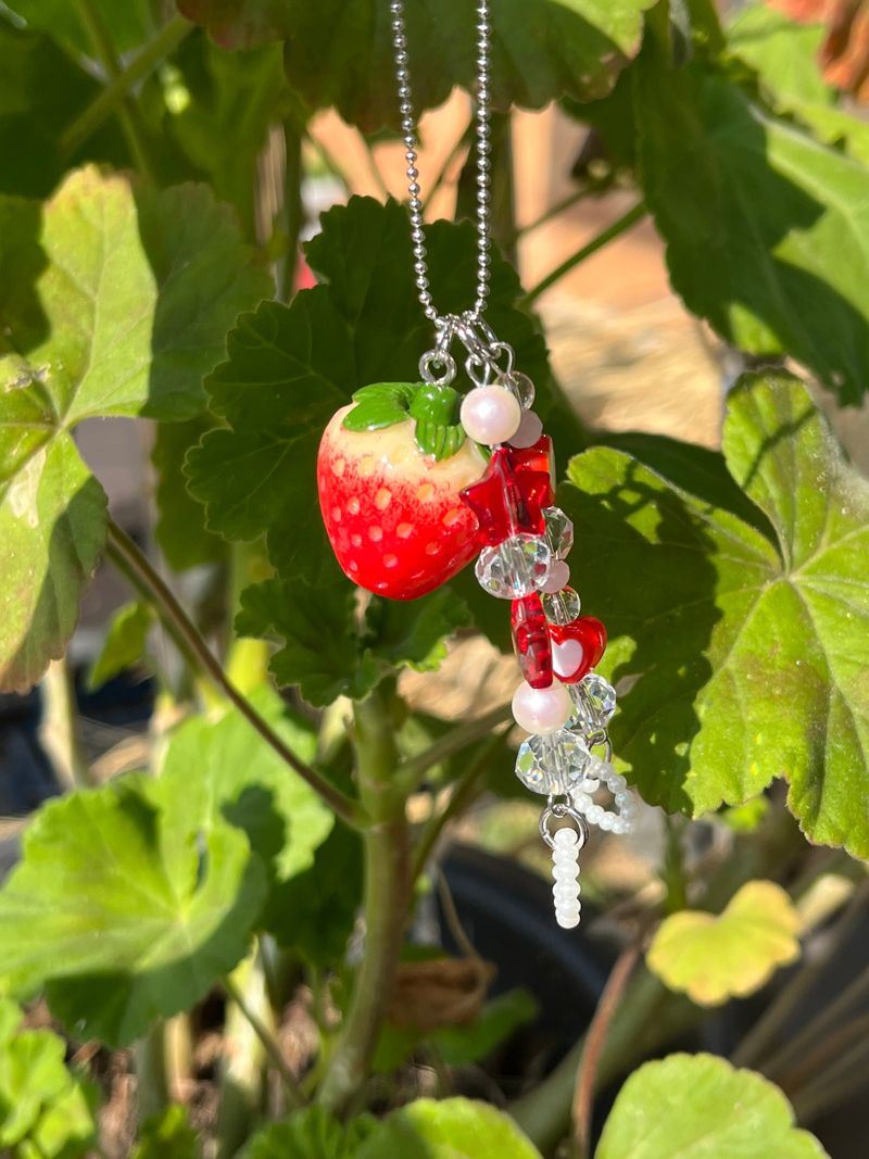 MADE strawberry red Keyring