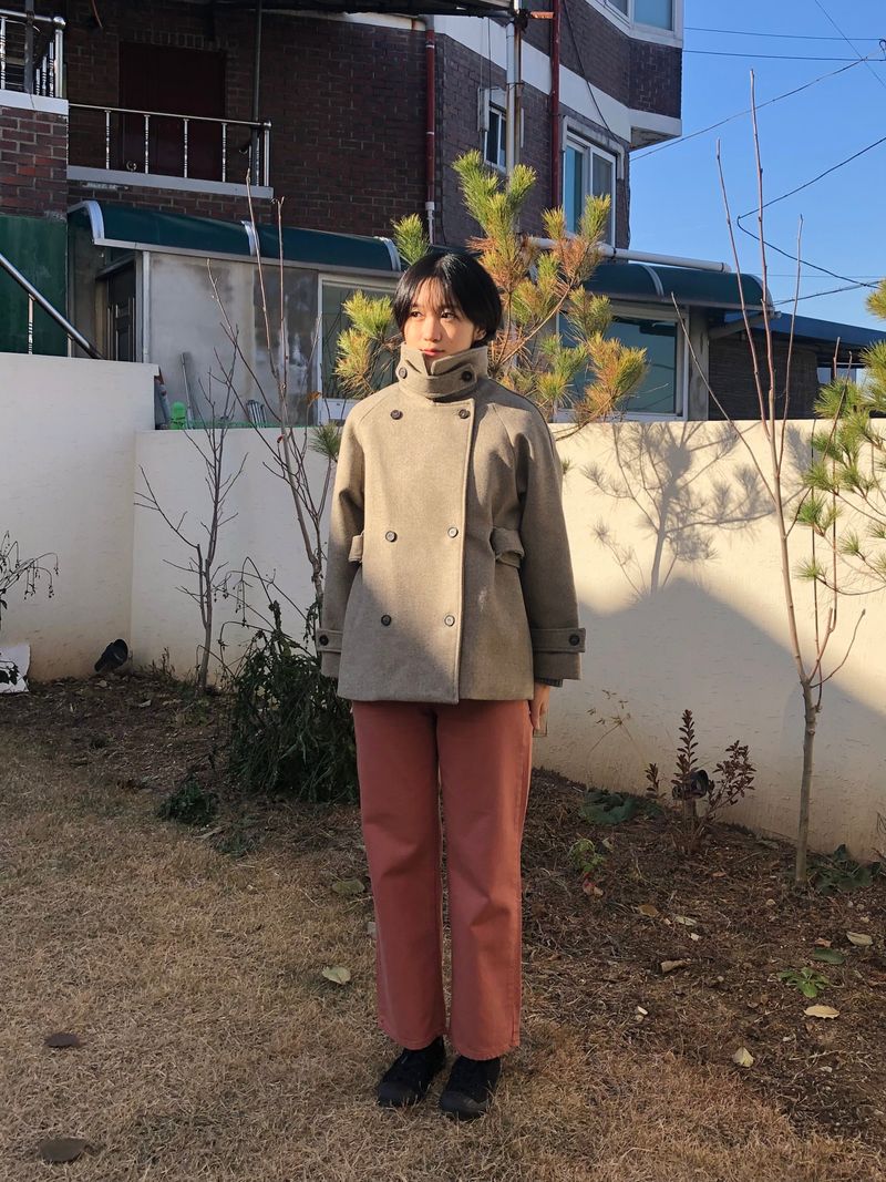 Zelda double pea coat