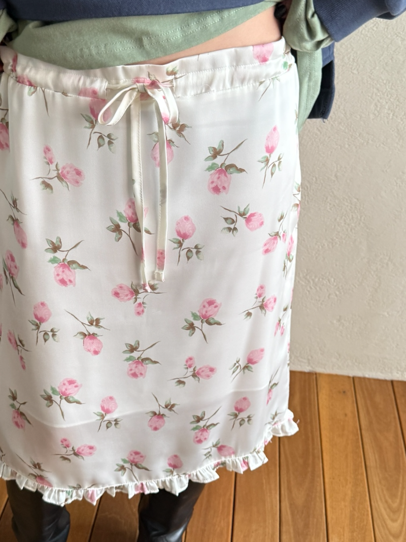 rozy satin skirt 