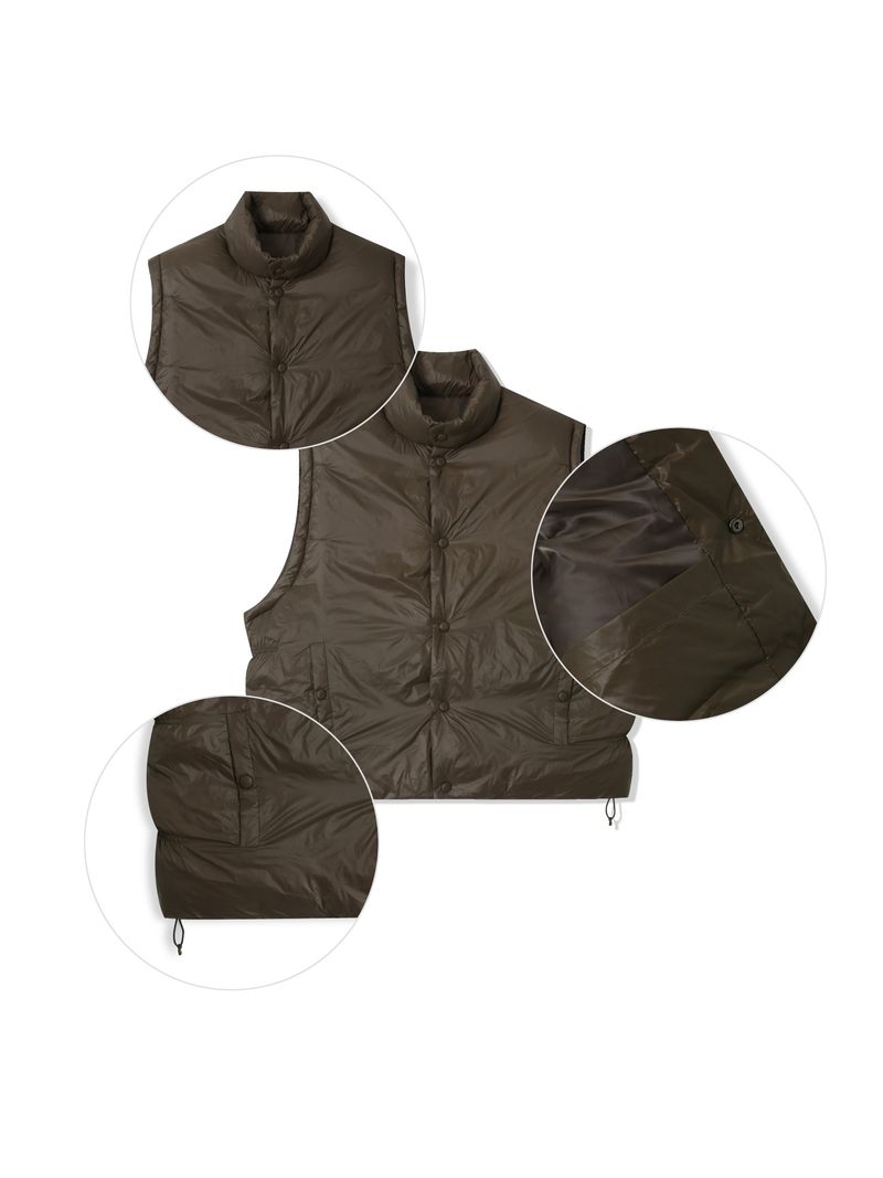 Duck Down Oversized Padded Vest (3 Colors)