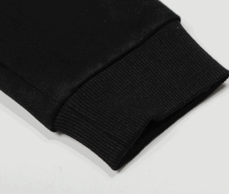 Noir Black Hood Jacket