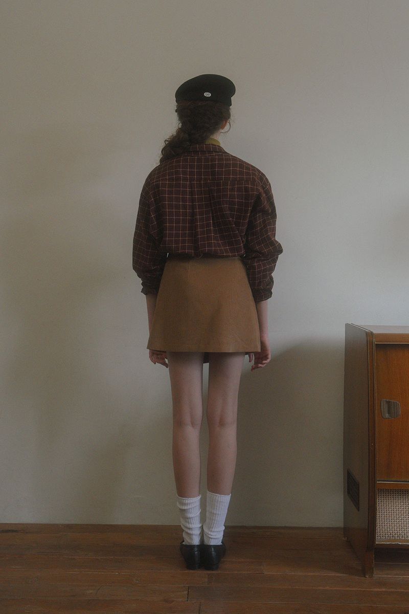 Bein check shirt_wine
