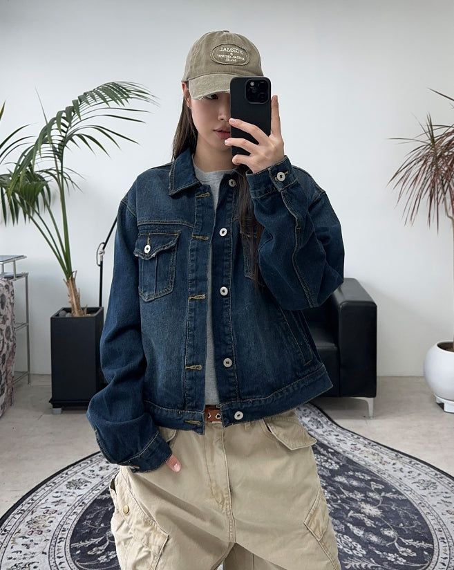 SATIIIZ（サティーズ）の「Bedin Crop Denim Jacket（Jackets/Outerwear）」