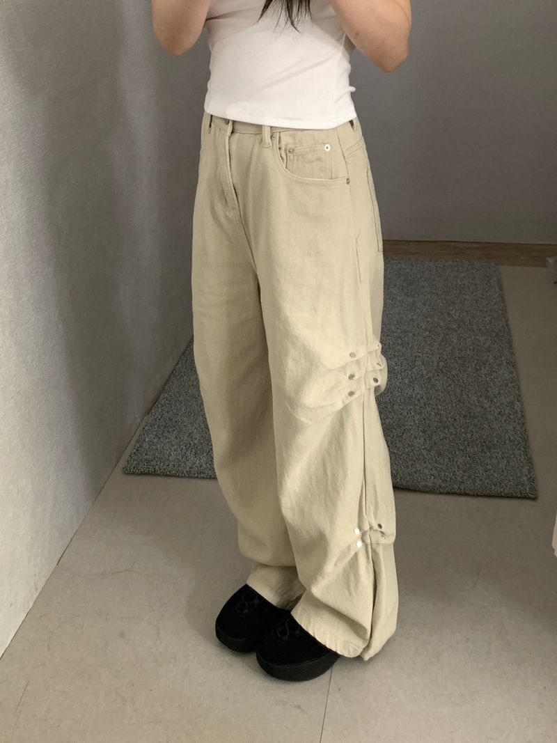 [~2XL] ハワード サイドリベットパンツ