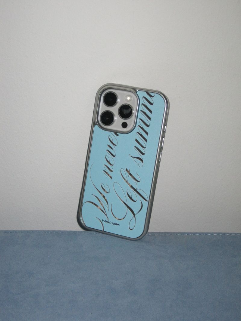 We never left summer phone case (Blue)