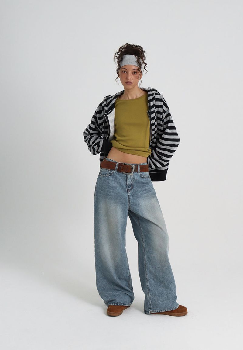 [B-DENIM] ORIGINAL WIDE JEANS 044