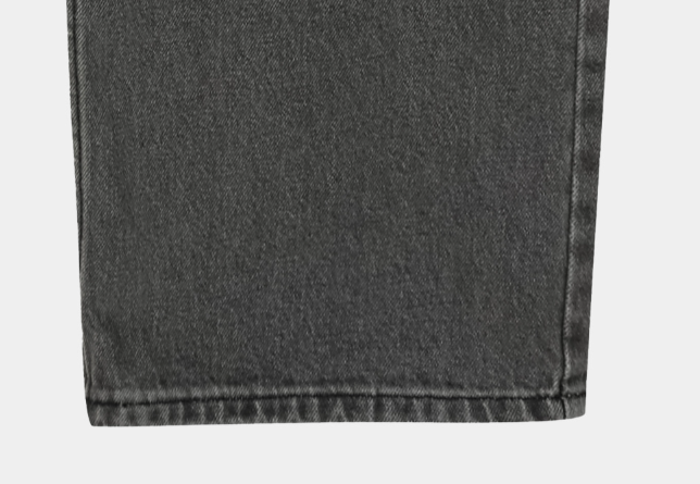 Crete Greywashed Semi-Wide Denim Pants