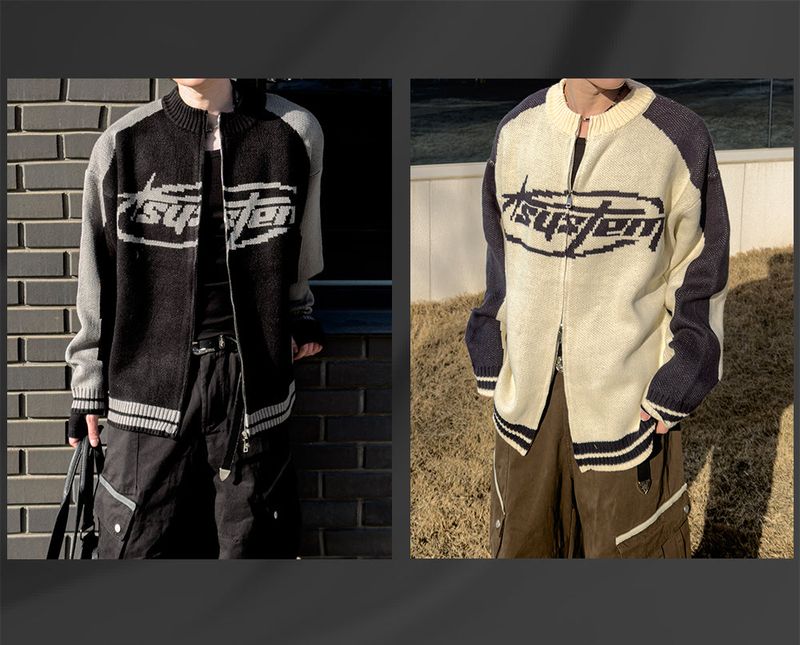 Corel Two-Way Raglan Knit Zip-Up