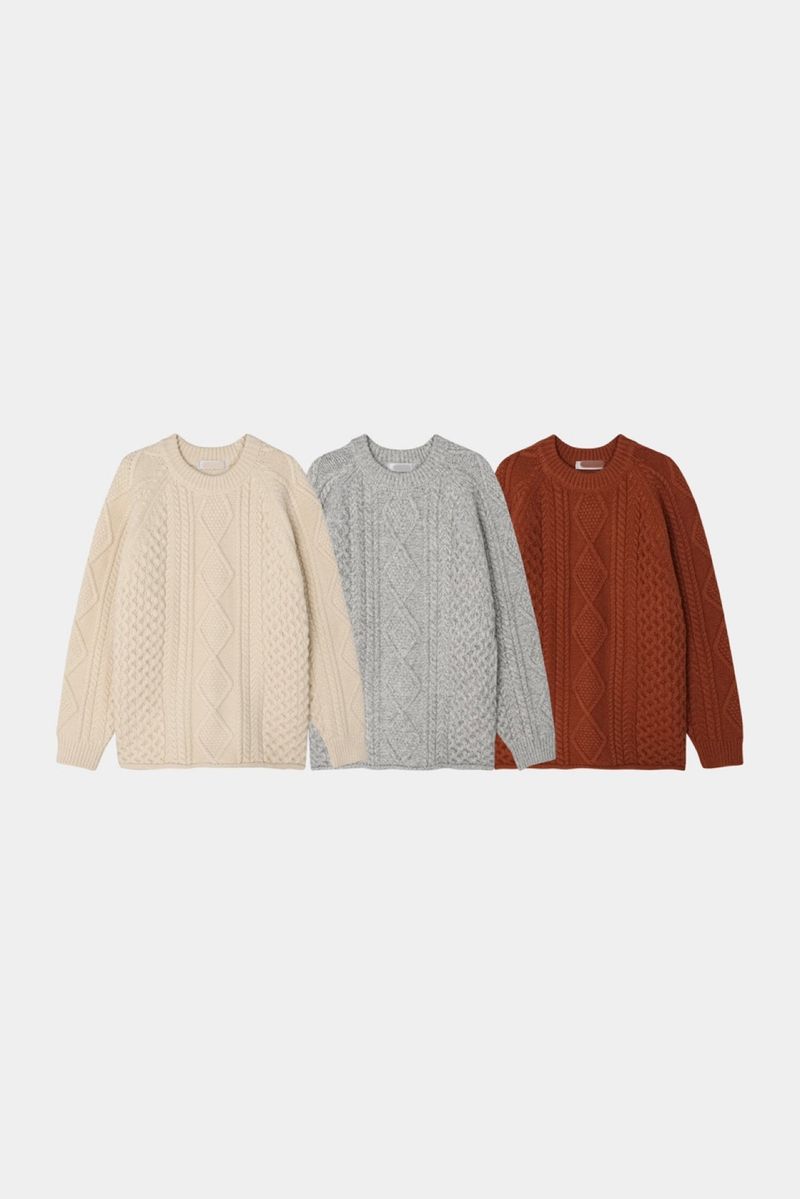 Note cable knitwear