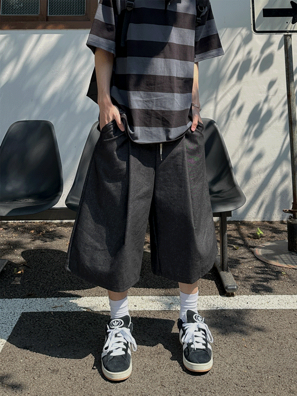 WHAT A LOOK（ワット ア ルック）の「Cleam balloon 7 bermuda denim（Pants）」